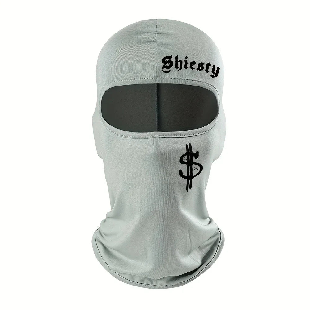 2pcs/1pc Letter and Dollar Print Ski Mask Balaclava Face Mask for Men Women UV Protection Windproof Scarf for Snowboard