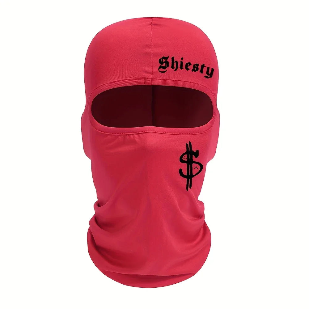 2pcs/1pc Letter and Dollar Print Ski Mask Balaclava Face Mask for Men Women UV Protection Windproof Scarf for Snowboard
