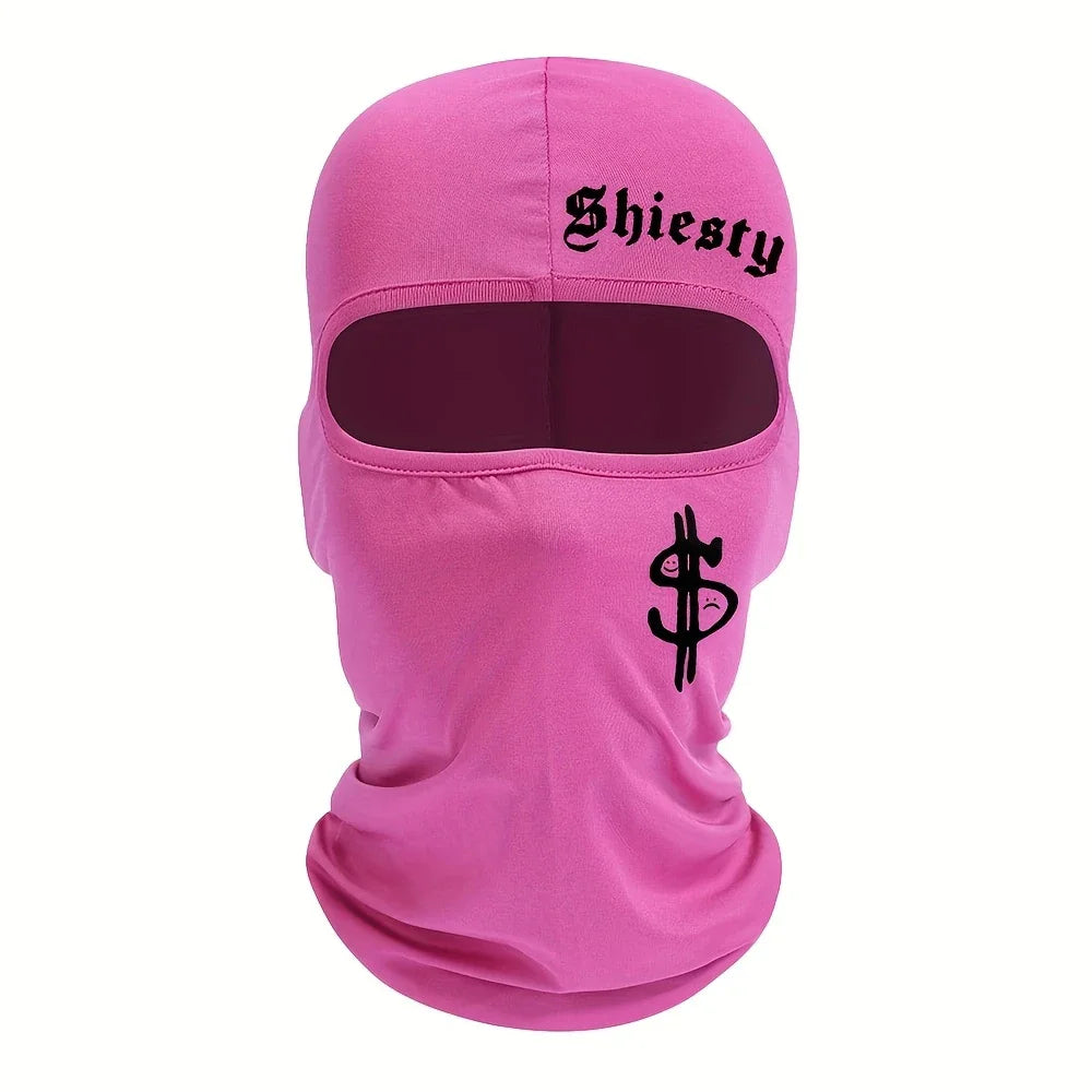 2pcs/1pc Letter and Dollar Print Ski Mask Balaclava Face Mask for Men Women UV Protection Windproof Scarf for Snowboard