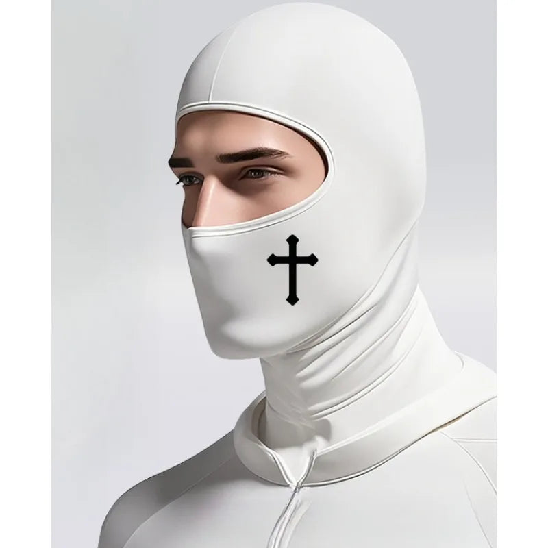 Universal Breathable Motorcycle Balaclava  Face Shield , UV Resistant, Windproof, and Unisex Outdoor Bicycle Helmet Lining