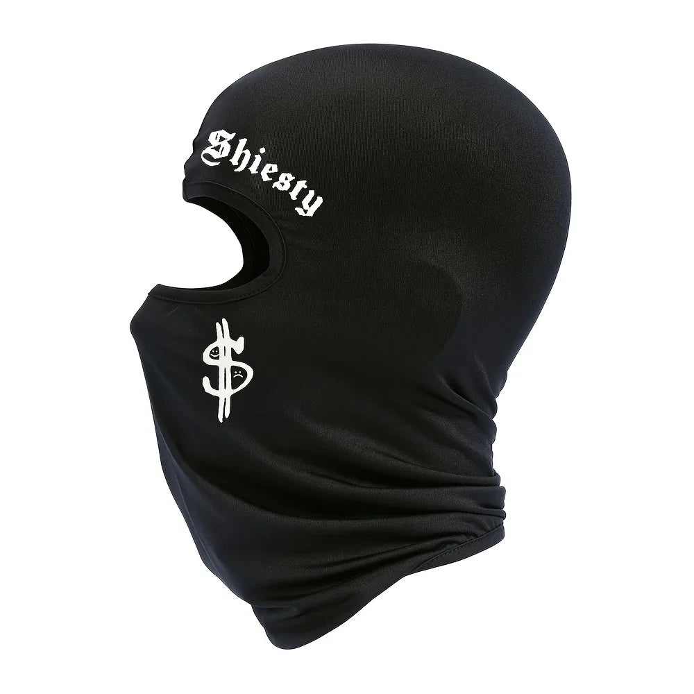 2pcs/1pc Letter and Dollar Print Ski Mask Balaclava Face Mask for Men Women UV Protection Windproof Scarf for Snowboard