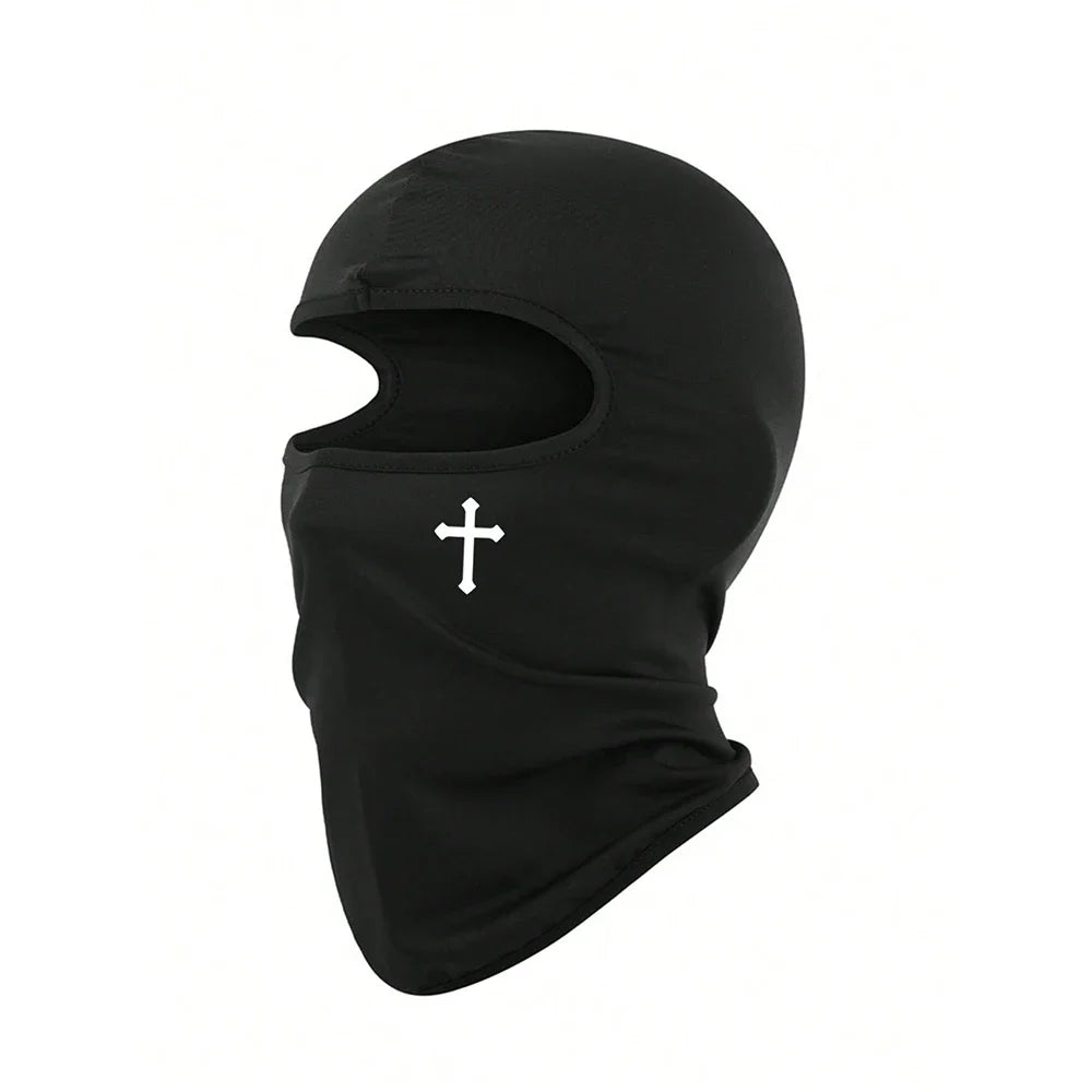 Universal Breathable Motorcycle Balaclava  Face Shield , UV Resistant, Windproof, and Unisex Outdoor Bicycle Helmet Lining